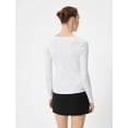 thumbnail image 4 of Regular Fit Cotton Buttoned Long Sleeve T-Shirt, 4 of 6