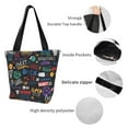 thumbnail image 4 of Bingfone Basketball Women Shoulder Tote Bags Casual Bag Ladies Shopping Handbag, 4 of 7