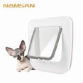 thumbnail image 1 of Microchip Cat Flap 2024 - White Selective Access Easy Installation 4 Manual Locking Options, 1 of 4