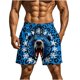thumbnail image 1 of Pantalones de Baño de Cintura Elástica de los Hombres Divertidos de Impresión Doble Bolsillo de Cinco Puntos de Longitud Pantalones Cortos de Playa Secos Rápidos Vacaciones de Verano, 1 of 9