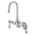 thumbnail image 2 of Water Creation F6-0016-05-AL Double Lever Handle Goose Neck Bath Tub Faucet, 2 of 4