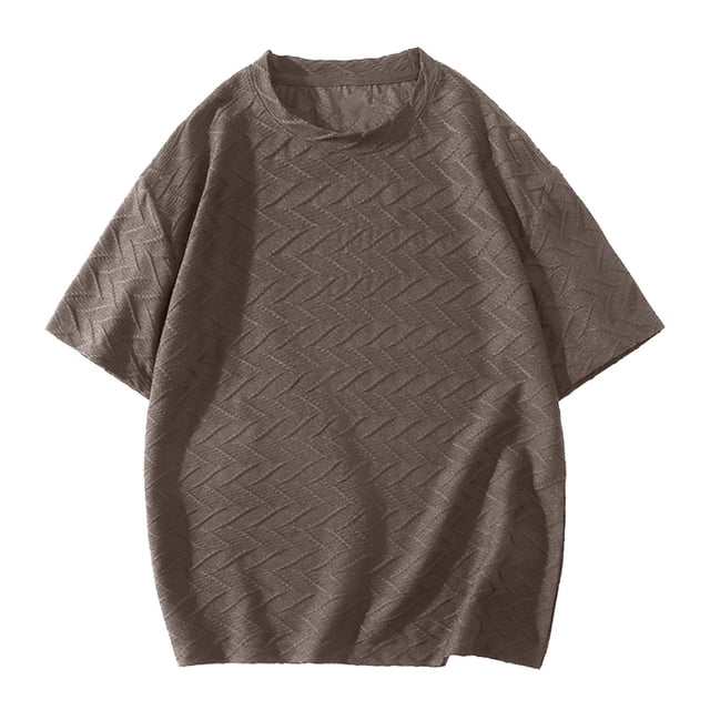 Men's Summer Oversized Cotton Shirt - Solid Color, Short Sleeve - Round Shoulder Design - M-XXXXL Sizes - Casual/Party Wear