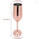 thumbnail image 1 of Beautiful Gift Champagne Glass Stainless Steel Wine Glass Reusable Goblet Wedding Gift, Anniversary (rose Gold), 1 of 3