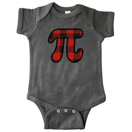 

Inktastic Pi Day Math Party Buffalo Plaid Gift Baby Boy or Baby Girl Bodysuit