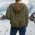 thumbnail image 4 of Winter Coats for Women Style Oversize Zip Up Hooded Long Sleeve Coat With Pockets For Casual Outdoor Wear Comfort And Warmth In Cold Weather Fashion Outerwear Winter Jackets for Women, 4 of 6
