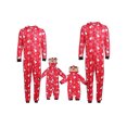 thumbnail image 2 of Conjunto de pijamas navideños familiares a juego, con orejas 3D, capucha y cremallera frontal, pijama navideño de una pieza con estampado de muñeco de nieve, mono de disfraz, 2 of 7