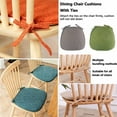 thumbnail image 3 of HSHDLDF Kitchen Chair Cushions Set of 2 with Ties, Dining Chair Cushions U Shaped, Non Slip Chair Pads for Dining Chairs, Durable Breathable Dining Room Chair Cushions Grey, 3 of 7
