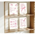 thumbnail image 3 of 4Pcs Pink Bow Wall Art Christian Aesthetic Pictures Bible Verses Canvas Posters Prints Eclectic Teen Girl Coquette Painting Preppy Wall Decor for Bedroom Dorm College Apartment Unframed, 3 of 6