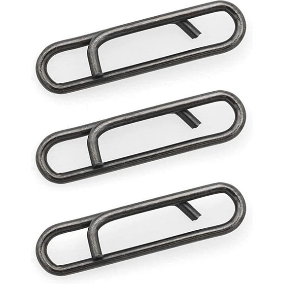 BLUEWING Fishing Lure Clips Snap Fishing Quick Clips Speed Clips Easy Fast Lure Change Connector for Freshwater Saltwater Line Leader Wire 26lb 50pcs