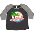 thumbnail image 3 of Inktastic I Love California with Ocean and Palm Trees Women's Plus Size T-Shirt, 3 of 5