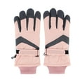 thumbnail image 2 of CTM Adult Winter Ski Gloves with Extended Cuff and Wrist Strap by Wootie, 2 of 5