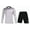 Gray (No Socks), variant on KELME Soccer Goalkeeper Jersey Uniform Kit - Mens Padded Football Goalie