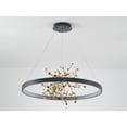 thumbnail image 3 of Bethel International LED Chandelier Sand Black Aluminum & Acrylic, 3 of 13