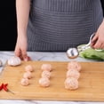 thumbnail image 6 of Non Stick Stainless Steel Meatball Maker, Easy One Hand Operation with Trigger Handle for Even Portions, Dishwasher Safe Kitchen Tool, 1 Meatball Sandwich, 6 of 9