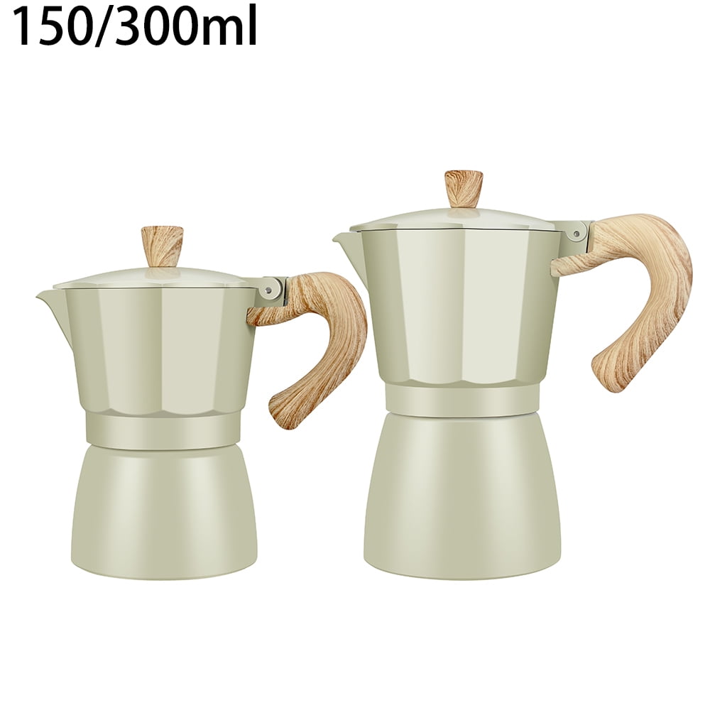 6 Cups Stovetop Coffee Maker Aluminum Italian Espresso Percolator Moka Pot