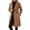 Khaki, variant on uublik Womens Trench Coat Wine Notch Lapel Single-Breasted Business Casual Peacoat Trendy Clothes