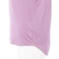 thumbnail image 4 of A2Y Women's Rayon Round Neck Jersey Knit Shirt Top Lavender Touch S, 4 of 5