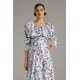 thumbnail image 2 of Vestido midi estampado con volantes Dress Ninao para mujer, 2 of 3
