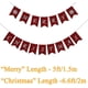 thumbnail image 4 of Feliz Navidad Burlap Banner Dos Banderas de Copo de Nieve Feliz Navidad Banner Decoración Afortunado Sencillez, 4 of 5