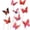 Red, variant on 10 PCS Double Layer Butterfly Garden Stakes, Waterproof Butterfly Decorations, Assorted Butterfly Garden Decor for Yard, Patio, Lawn, Flower Beds