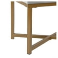 thumbnail image 4 of Tufted Velvet Ottoman - Silver: Upholstered Footstool, Metal Legs, Polyester Fabric, 4 of 6
