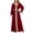 Red, variant on Antinious Women Formal Wedding Guest Dress Long Sleeve Solid V Neck Banque Evening Long Dress,Birthday Dresses for Women,Women Party Dress,Black,M
