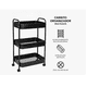 thumbnail image 4 of Carrito Organizador De Metal Transportador color negro, 4 of 4