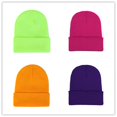 thumbnail image 2 of Hat Knitted Hat Men's and Women's Pullover Hat Candy Color Wool Hat Ear Warm Bright Color Hat Solid Color Spring Autumn Winter Hat, 2 of 5