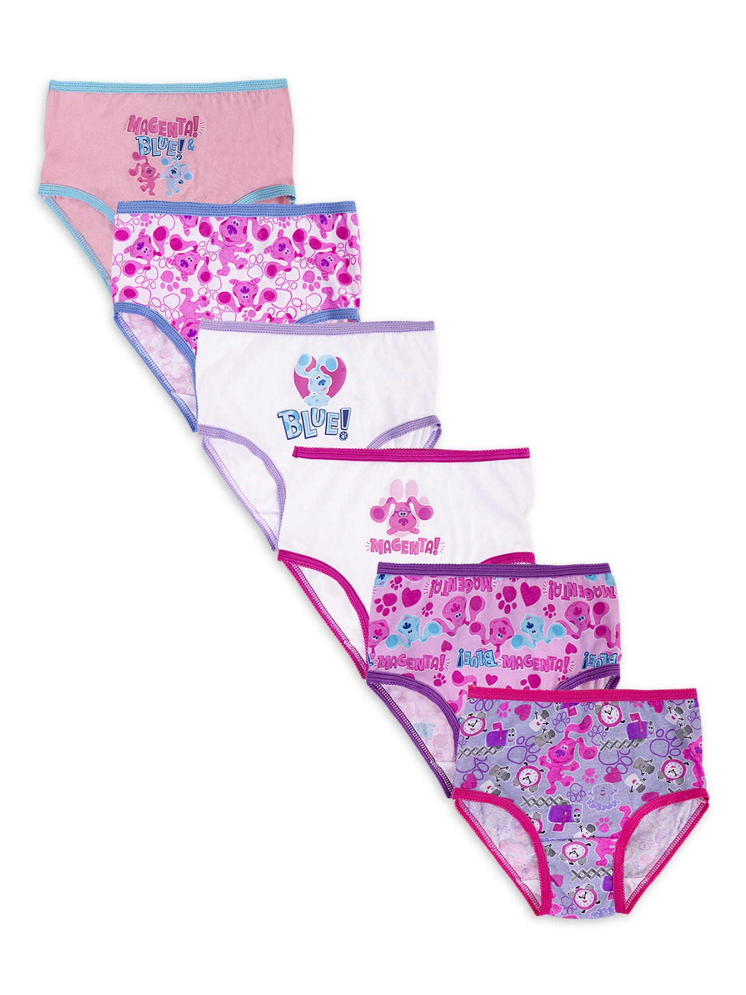 Blues Clues Toddler Girls' Underwear, 6 Pack Sizes 2T4T