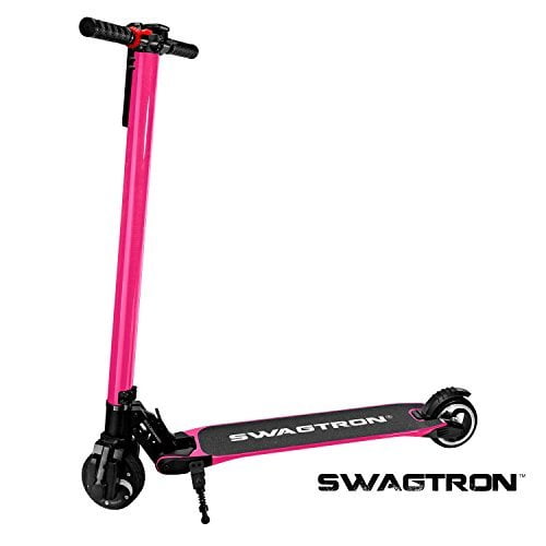 Swagtron Swagger High Speed Adult Electric Scooter Ultra Lightweight Carbon Fiber Easy Fold N Carry Design Pink Walmart Com Walmart Com