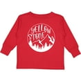 thumbnail image 3 of Inktastic Yellowstone National Park- Mountains Boys or Girls Long Sleeve Toddler T-Shirt, 3 of 5
