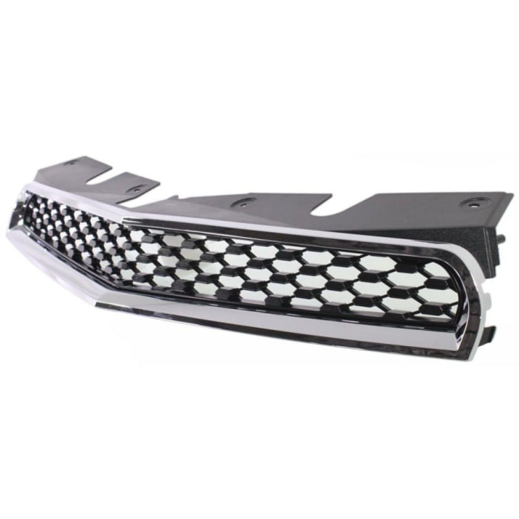 For Chevy Equinox Grille Assembly 2010 11 12 13 14 2015 | Chrome Shell w/ Painted Black Insert | Plastic | CAPA | GM1200622 | 25798744