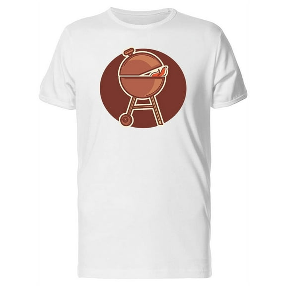 Bbq Grill Logo T-Shirt Men -Image by Shutterstock, Male Large