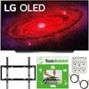 LG OLED65CXPUA 65 inch CX 4K Smart OLED TV with AI ThinQ 2020 Bundle with TaskRabbit Installation Services + Deco Gear Wall Mount + HDMI Cables + Surge Adapter(OLED65CX 65CX 65" TV)