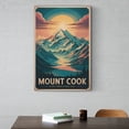 thumbnail image 6 of Motivational Mount Cook Poster Retro Inspirational Vintage Travel Wall Art for Therapy Center Meditation Room Creative Studio Print Poster, 6 of 8