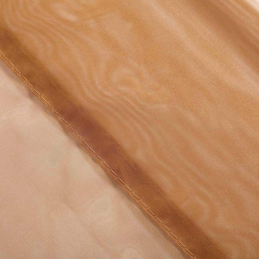 AK TRADING CO. 120" Wide (10Ft Wide) Voile Ceiling Drapes Sheer Curtain Panels with 4" Pocket for Wedding Venues, Banquet Halls, Corporate Events & Photobooth - Gold, 10 ft x 50 ft