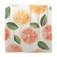 thumbnail image 2 of Yayeee Shower Curtain with Hooks 72"x72" Waterproof Fabric Bathroom Hanging Decor, Watercolor Orange, 2 of 5