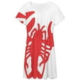thumbnail image 3 of Red Lobster Women's Dress Short Sleeve Summer Sundress Summer Women Clothes, 3 of 7