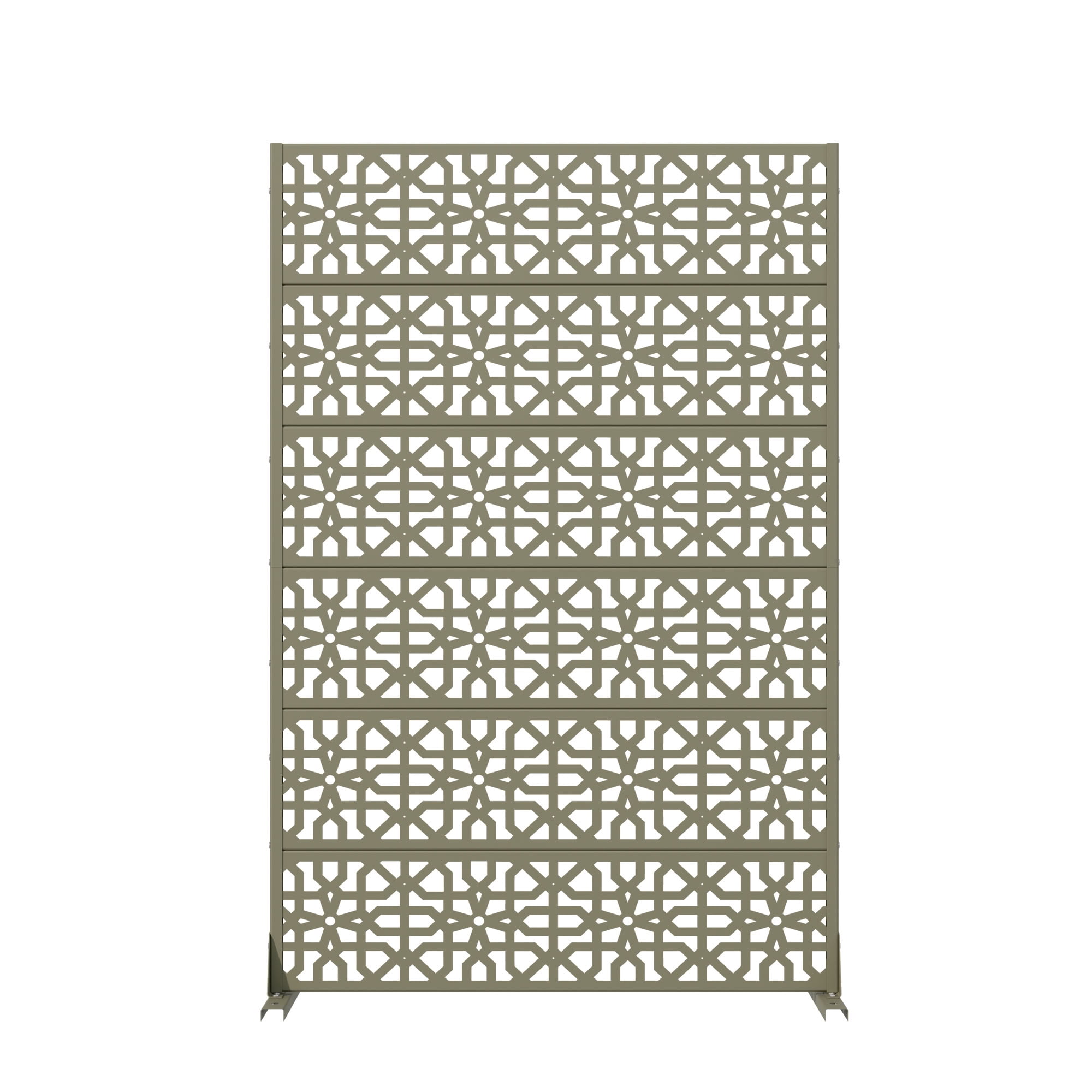 MAYEERTY 6 Panels Outdoor Privacy Screen, Metal Decorative Privacy Fence, Privacy Panel for Patio, Balcony, Backyard, Garden