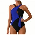 thumbnail image 3 of Fewfanhot Womens One Piece Swimsuits Halter Bathing Suits Push Up Swim Suits Slimming Tummy Control Swimwear, 3 of 7