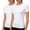 White, variant on Women's Compression Workout Shirts, Short Sleeve Athletic Yoga Tops for Running & Gym 2-Pack(White/Black,XXL)