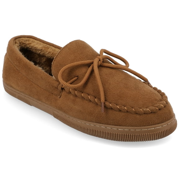 Vance Mens 212M Shearling Slip-on Moccasin Slipper