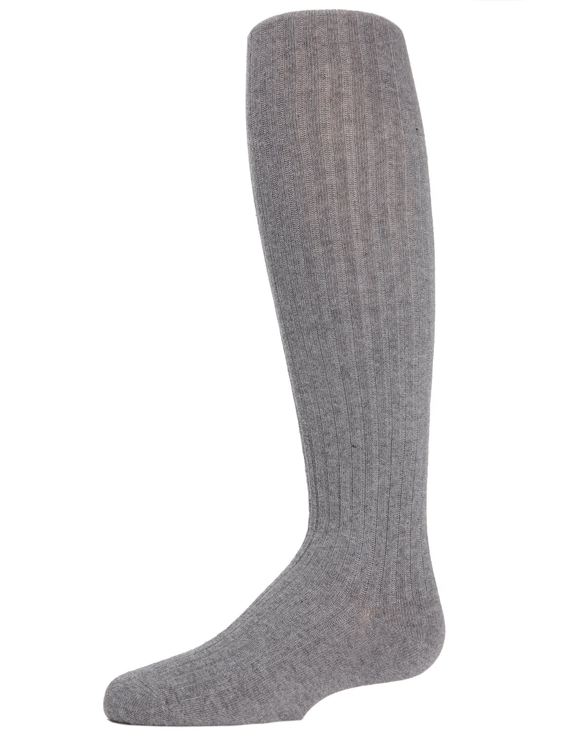 MeMoi Ribbed Cotton Tights 06 / Light Gray