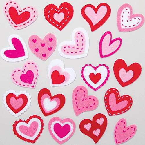 3 Pack Creative Art and Craft Supplies for Kids to Make and Decorate Baker Ross Heart Decoration Sewing Kits