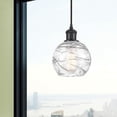 thumbnail image 2 of Innovations Lighting  Ballston Athens Deco Swirl - 1 Light 6" Cord Hung Mini Pendant Matte Black, 2 of 2