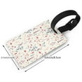thumbnail image 2 of Sikiie Wildflower Watercolor 3 Luggage Tags Privacy Cover ID Label Suitcase Tags Identifiers For School Bags,Suitcases, 2 of 7