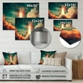 thumbnail image 4 of Designart "Vintage Rocket Spaceship III" Modern Metal Wall Art, 4 of 5