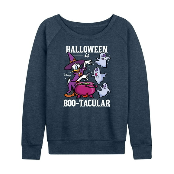 Mickey & Friends - Halloween Is Bootacular - Women's Lightweight French Terry Long Sleeve Shirt