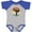 Baseball Heather and Royal, variant on Inktastic Karate Martial Arts Retro Sunset Boys or Girls Baby Bodysuit