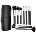 thumbnail image 5 of SPATI 12pcs Makeup Brush Set - Professional Brushes for Face, Eyes, and Concealer with PU Leather Holder, 5 of 5